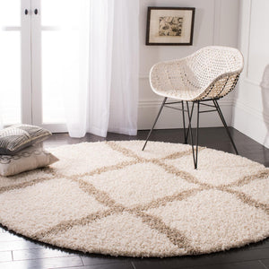Safavieh Dallas Shag Rug Collection SGDS257B - Ivory / Beige