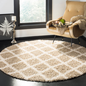 Safavieh Dallas Shag Rug Collection SGDS258D - Beige / Ivory