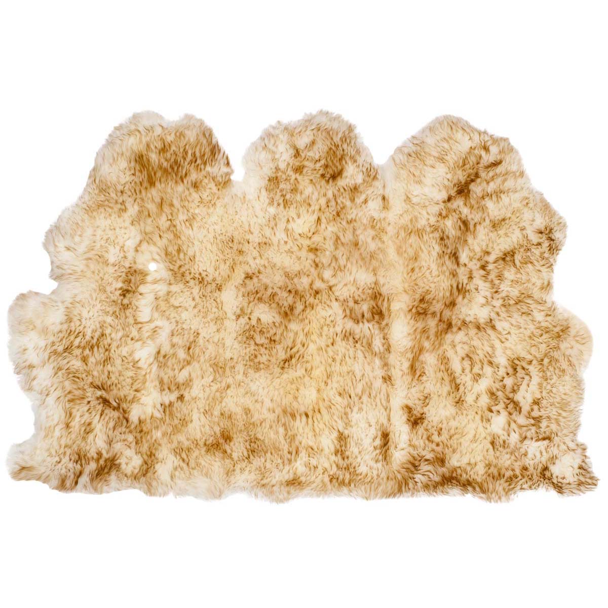 Sheep Rag Safavieh Sheep Skin Rug Collection SHS121D - Off White / Coco Brown
