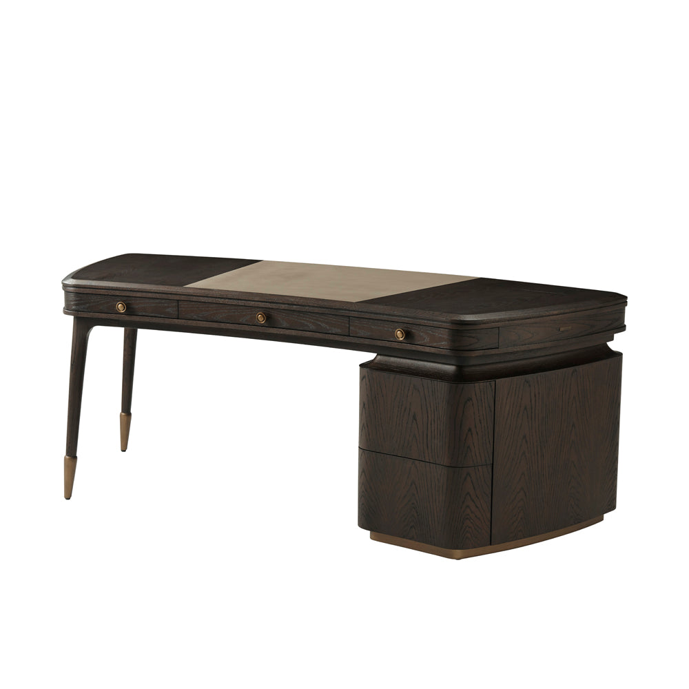 Legacy Pedestal Desk | Theodore Alexander - SLD71003.0CGB