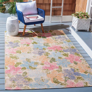 Safavieh Summer Rug Collection SMR410M - Blue / Pink
