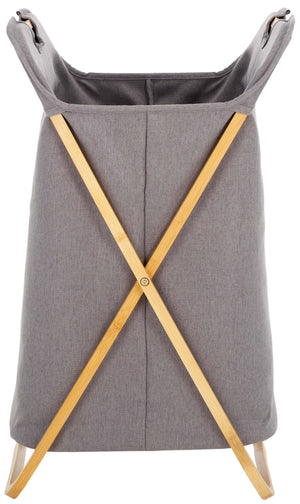 Safavieh Quinne Laundry Basket - Natural / Grey