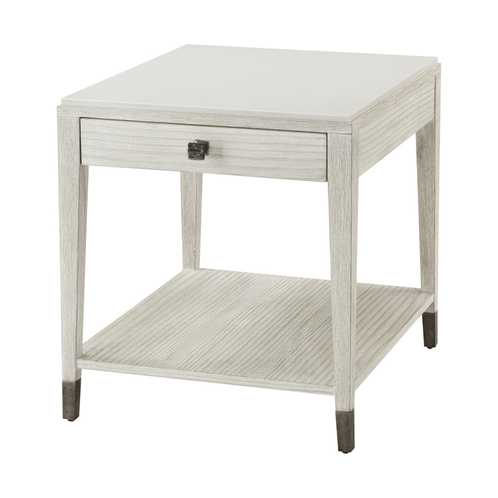Breeze One Drawer Side Table | Theodore Alexander - TA50080