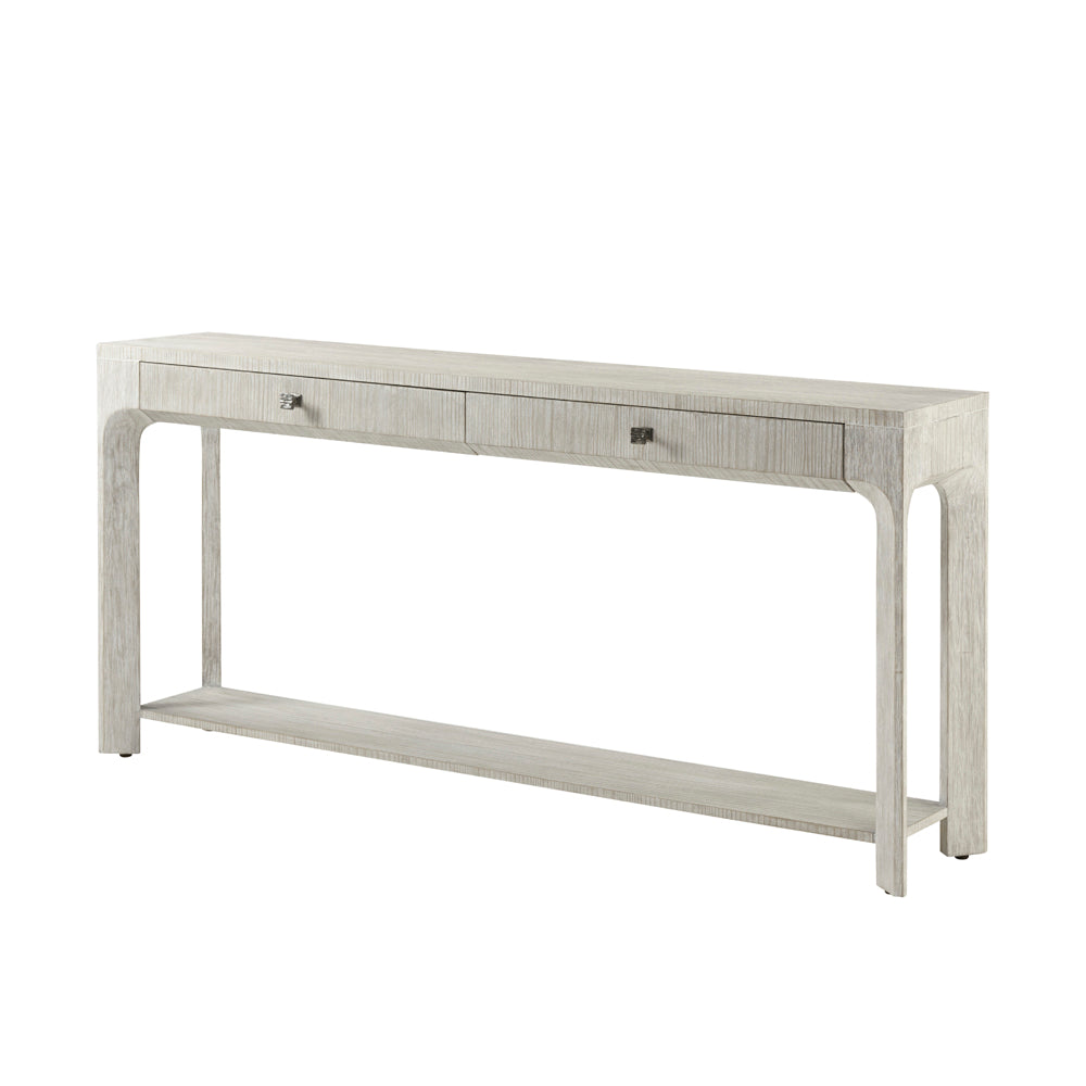 Breeze Two Drawer Console Table | Theodore Alexander - TA53040