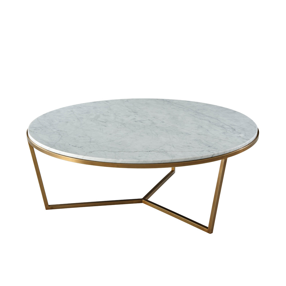Fisher Round Cocktail Table (Marble) | Theodore Alexander - TAS51034.C096