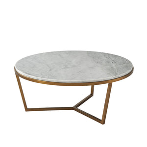 Small Fisher Round Cocktail Table (Marble) | Theodore Alexander - TAS51035.C096