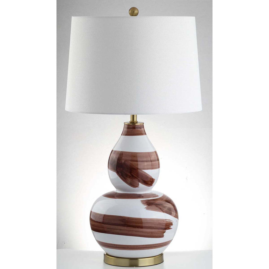 Safavieh Aileen Table Lamp-Brown/White