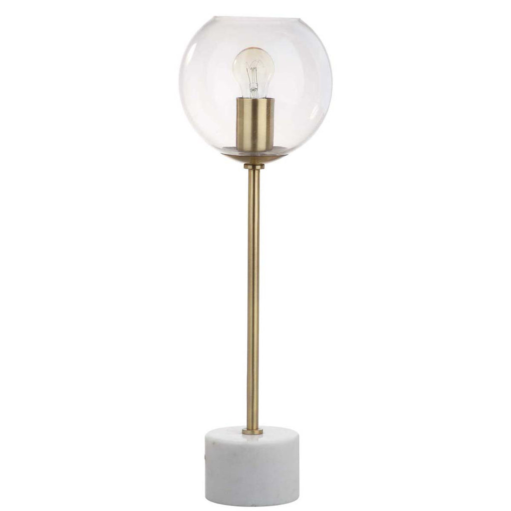 Safavieh Caden 22.25 Inch H Table Lamp-Brass Gold/White