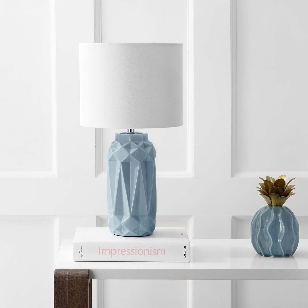 Safavieh Kelesie Table Lamp-Light Blue