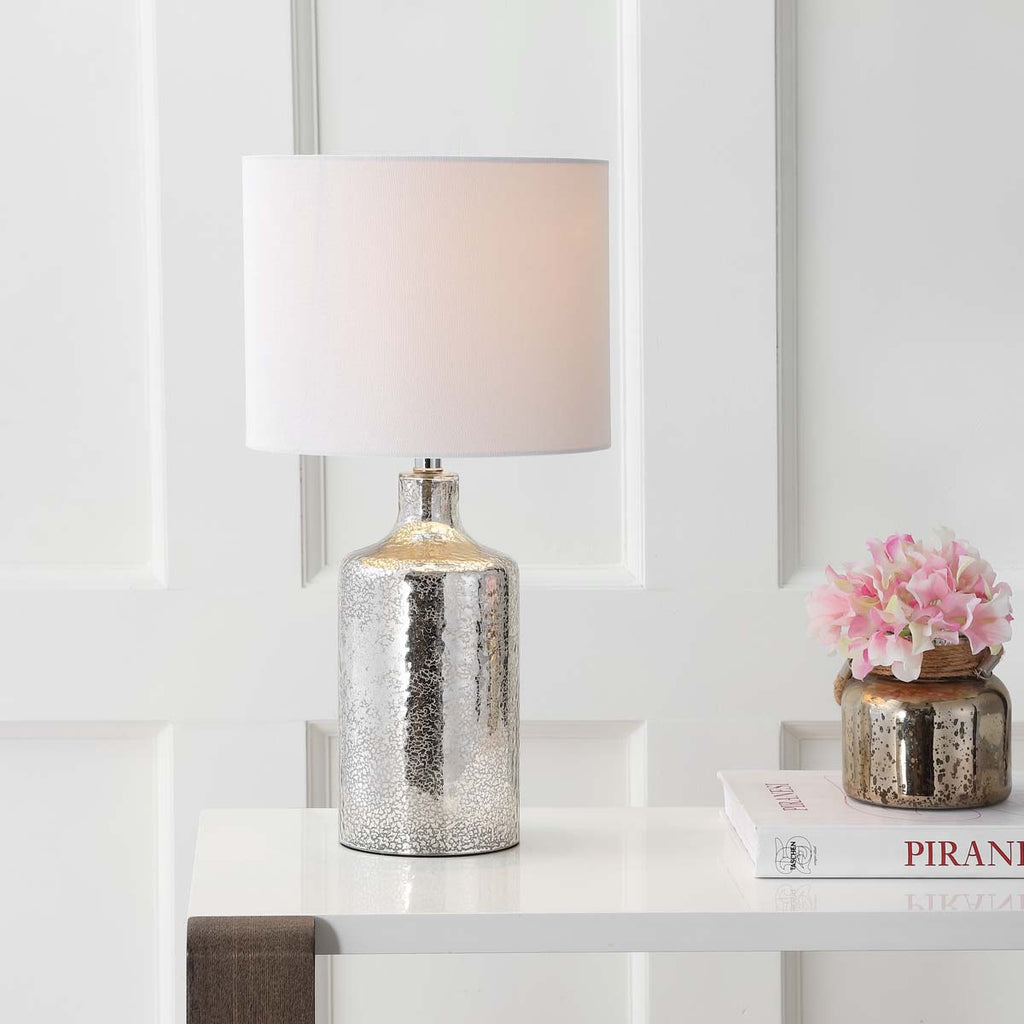 Safavieh Danaris Table Lamp-Silver/Ivory