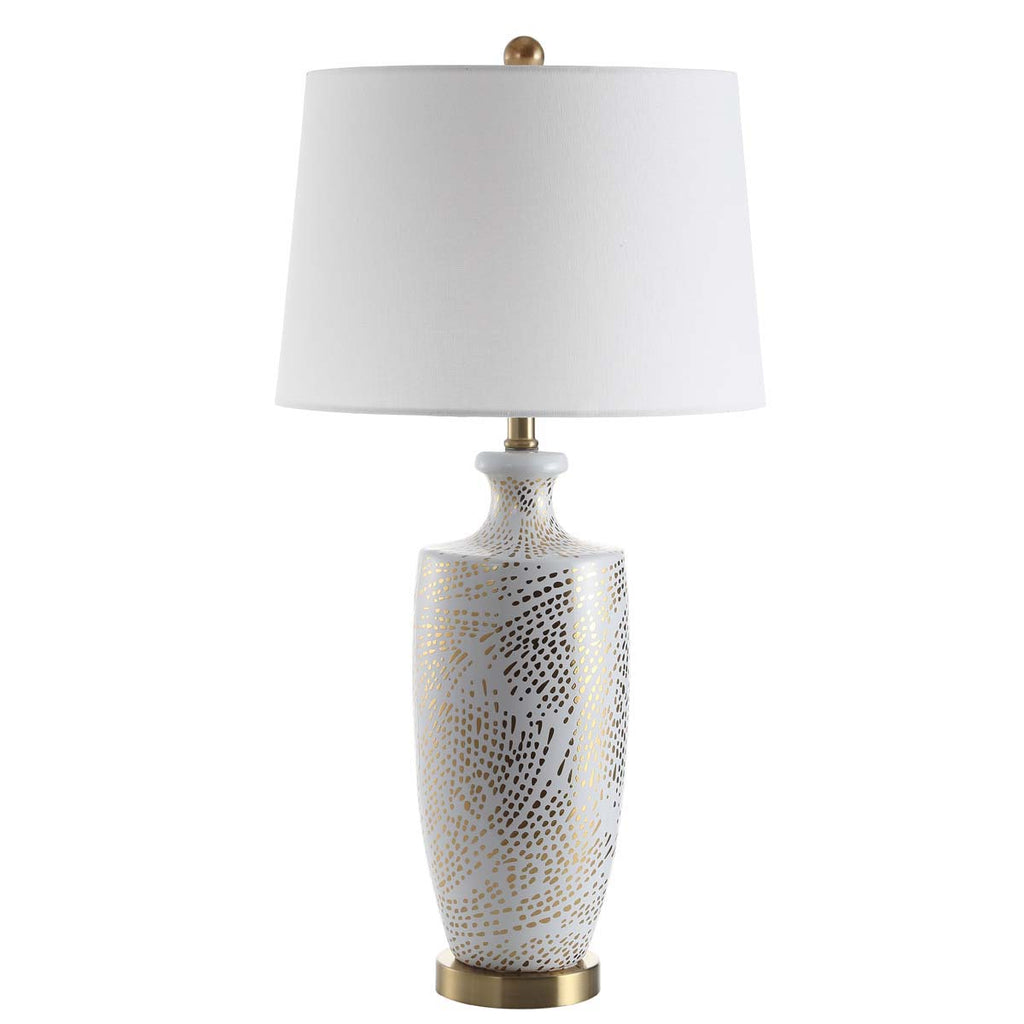 Safavieh Linnea Table Lamp-White/Gold