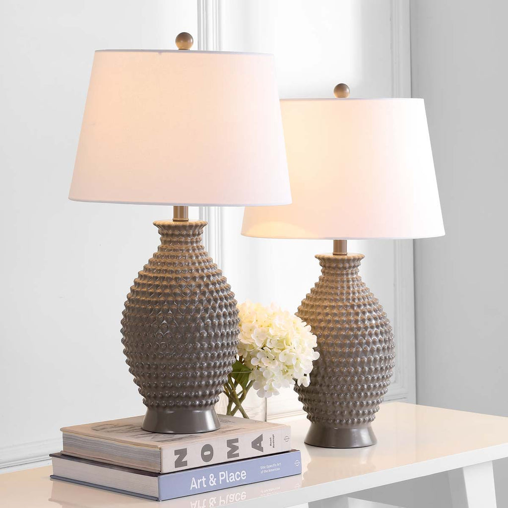 Safavieh Rosten Table Lamp-Grey (Set of 2)