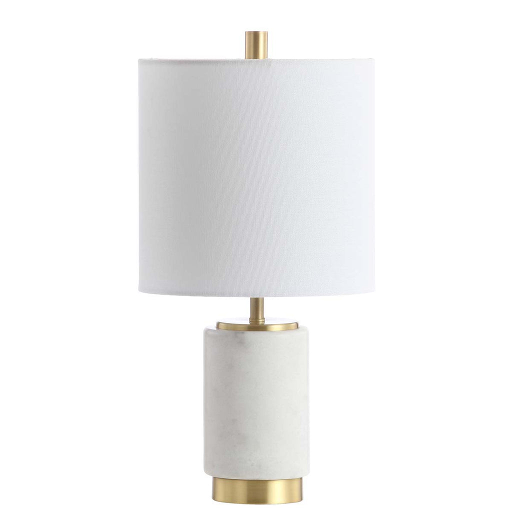 Safavieh Davion Table Lamp-White/Brass Gold