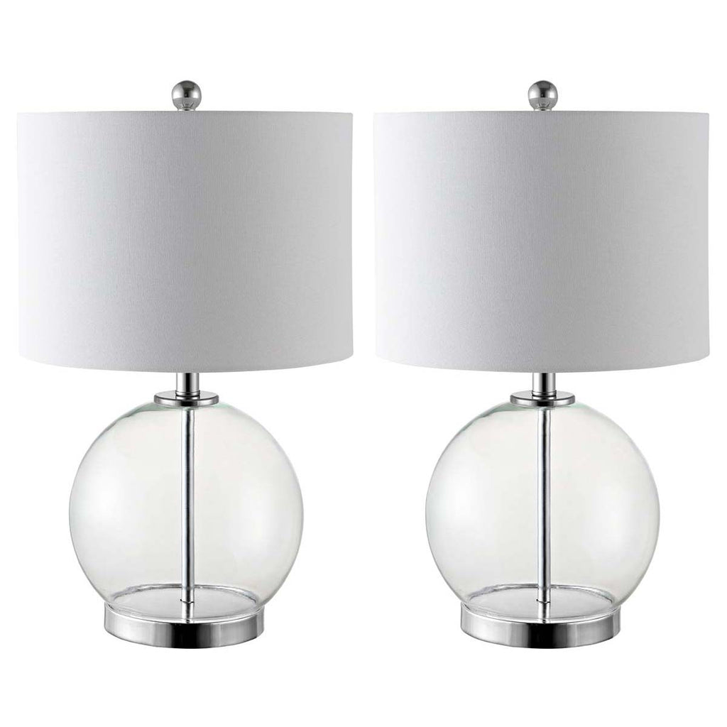 Lonni Table Lamp (Set of 2) | Safavieh - TBL4219 - Clear/Chrome