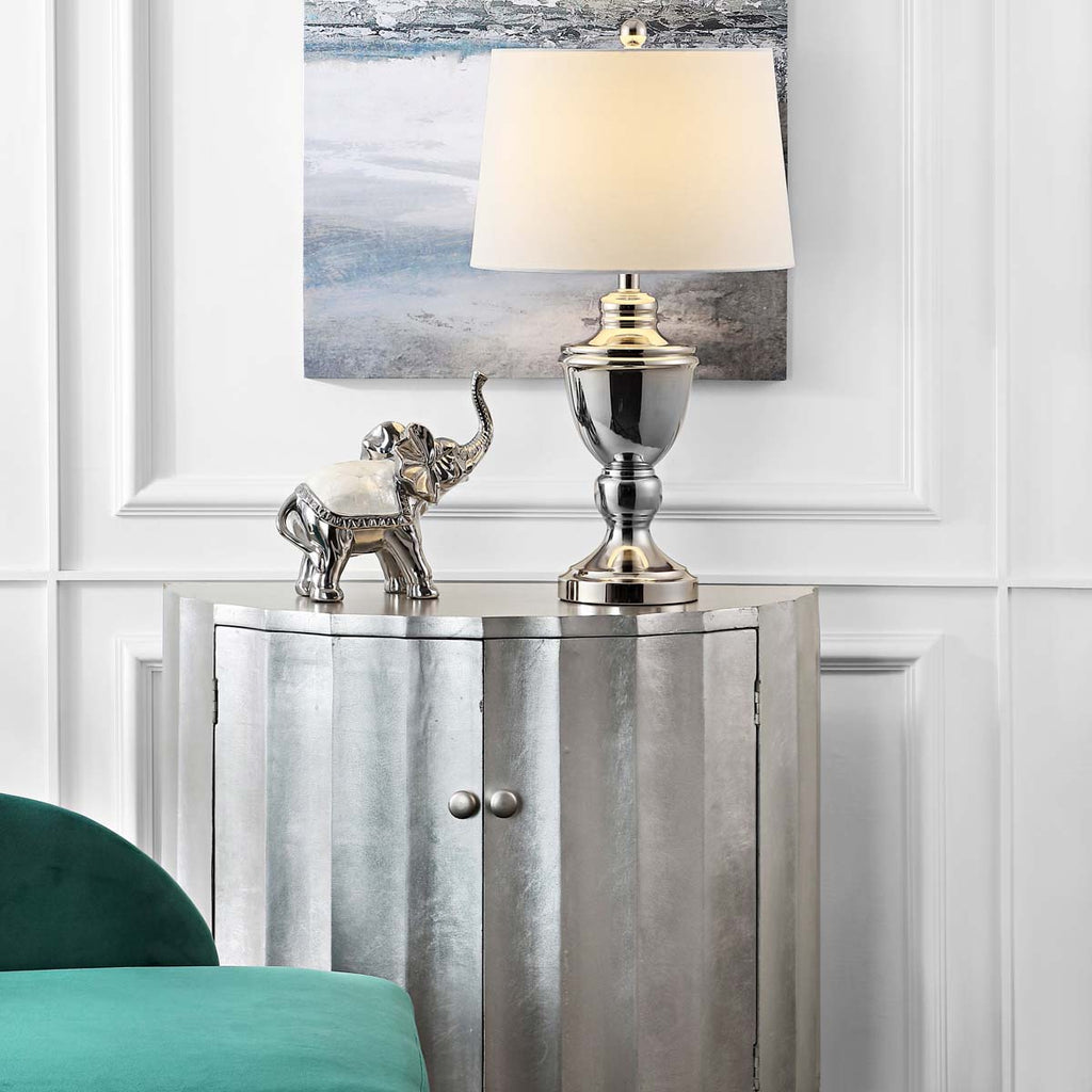 Safavieh Ressa Table Lamp-Polished Nickel