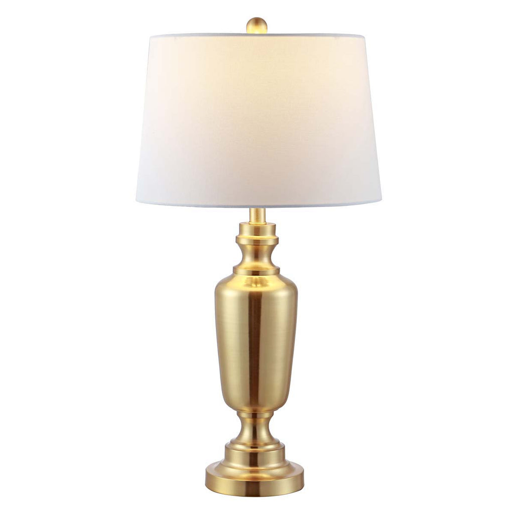 Ezra Iron Table Lamp | Safavieh - TBL4252 - Brass