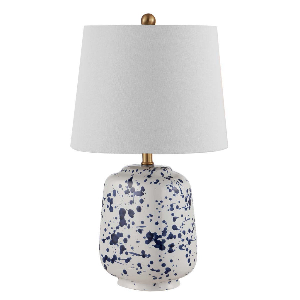 Safavieh Greyon Ceramic Table Lamp -Navy Blue