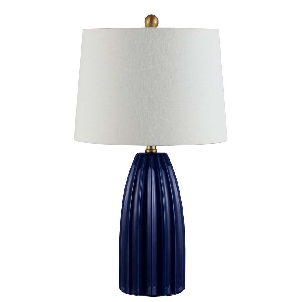 Safavieh Kayden Ceramic Table Lamp -Navy Blue