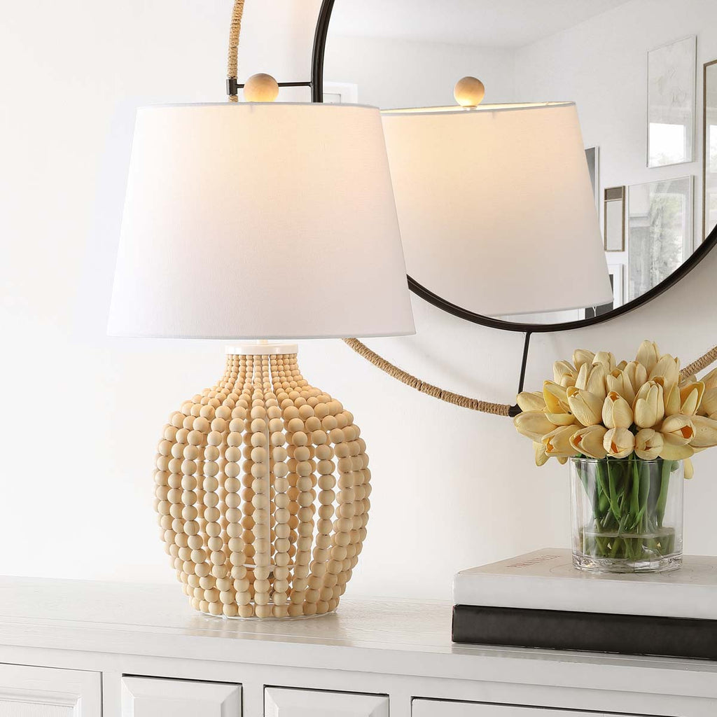 Safavieh Rewli Table Lamp - Natural/White