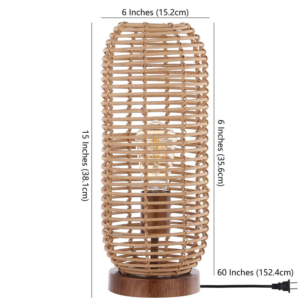 Eveline Table Lamp  | Safavieh - TBL4448 - Brown
