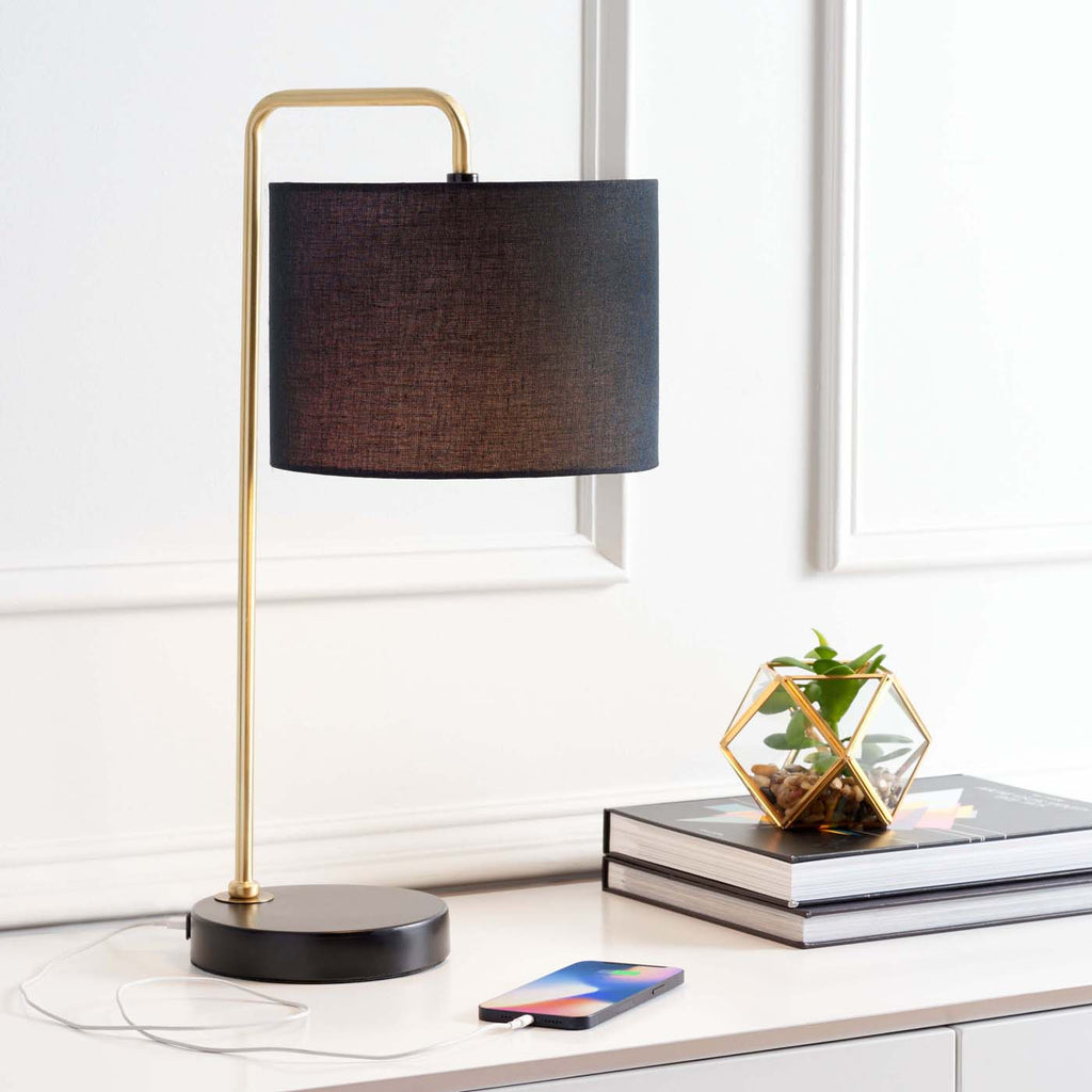 Safavieh Felton Table Lamp - Gold / Black