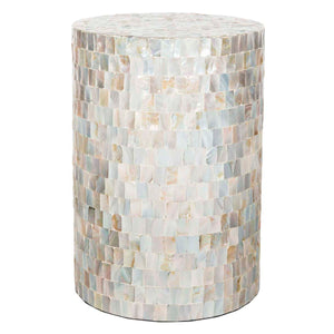 Safavieh Ariel Square Mosaic Round Stool - Multi / Blue
