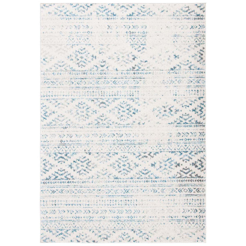 Safavieh Tulum Collection, TUL272E-12SQ - Ivory / Turquoise