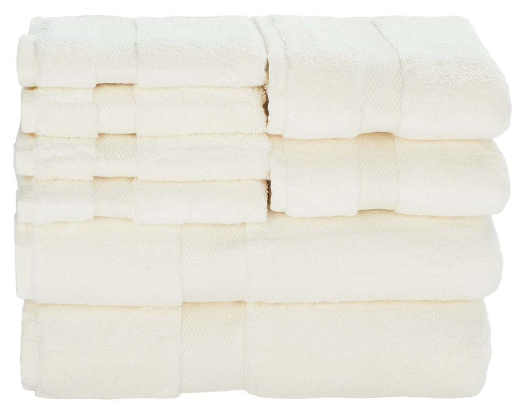 Safavieh Super Plush 8Pc Towel Bundle - Ivory