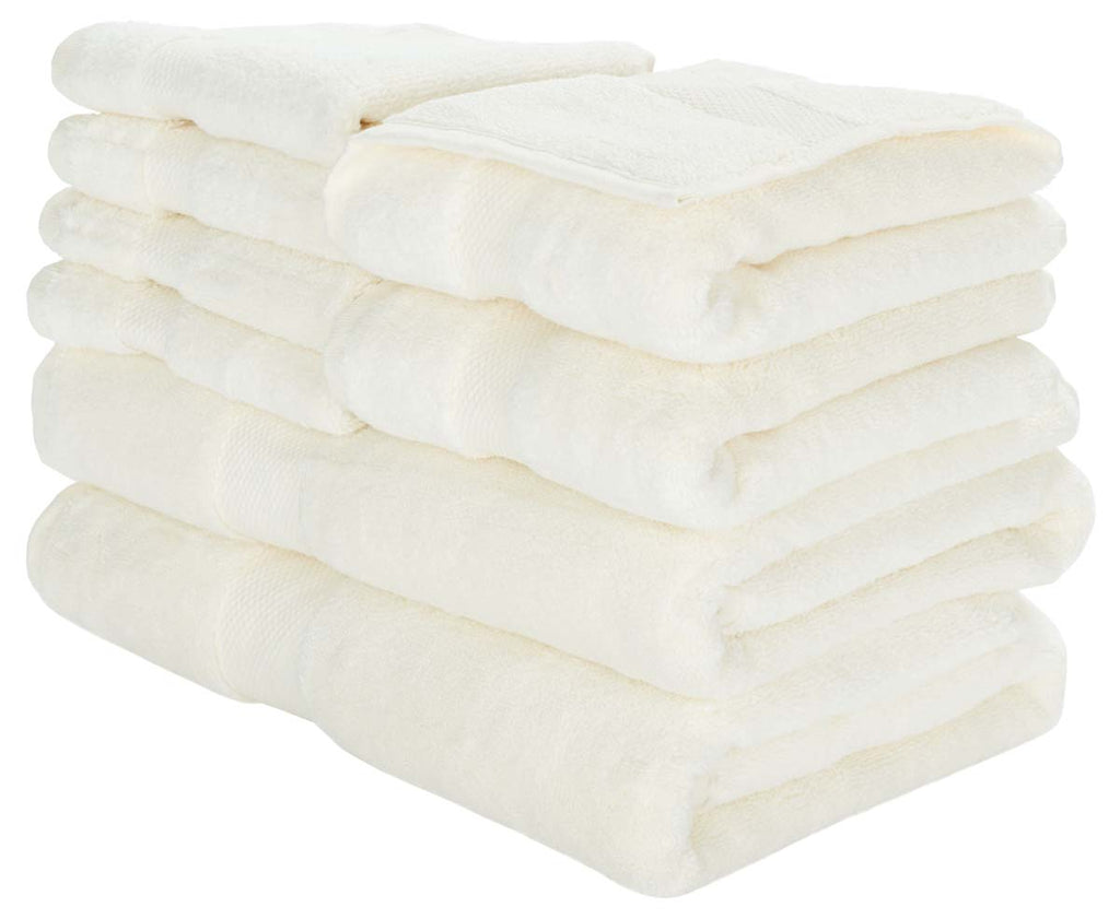 Safavieh Super Plush 8Pc Towel Bundle - Ivory