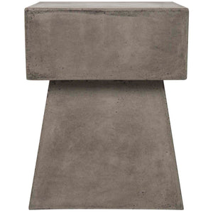 Zen Indoor Outdoor Mushroom Modern Concrete 18.1 Inch H Accent Table | Safavieh -  VNN1000