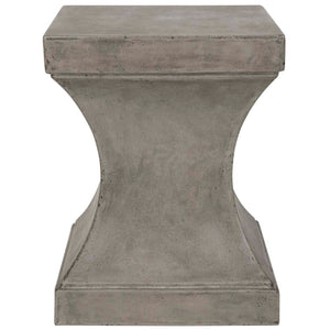 Curby Indoor Outdoor Modern Concrete 17.7 Inch H Accent Table | Safavieh -  VNN1002