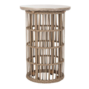 Fane Indoor Outdoor Modern Concrete 23.23 Inch H Side Table | Safavieh -  VNN1022