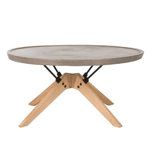 Bryson Indoor Outdoor Modern Concrete Round 14.57 Inch H Coffee Table | Safavieh -  VNN1026