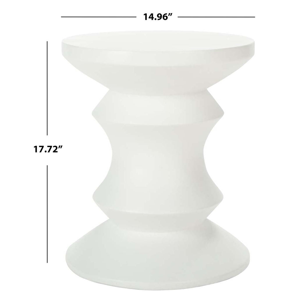 Safavieh Katara Concrete Stool - Ivory