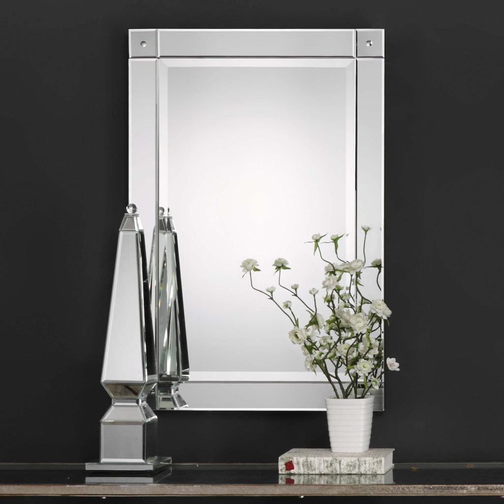Home Decor Frameless Beveled Mirror