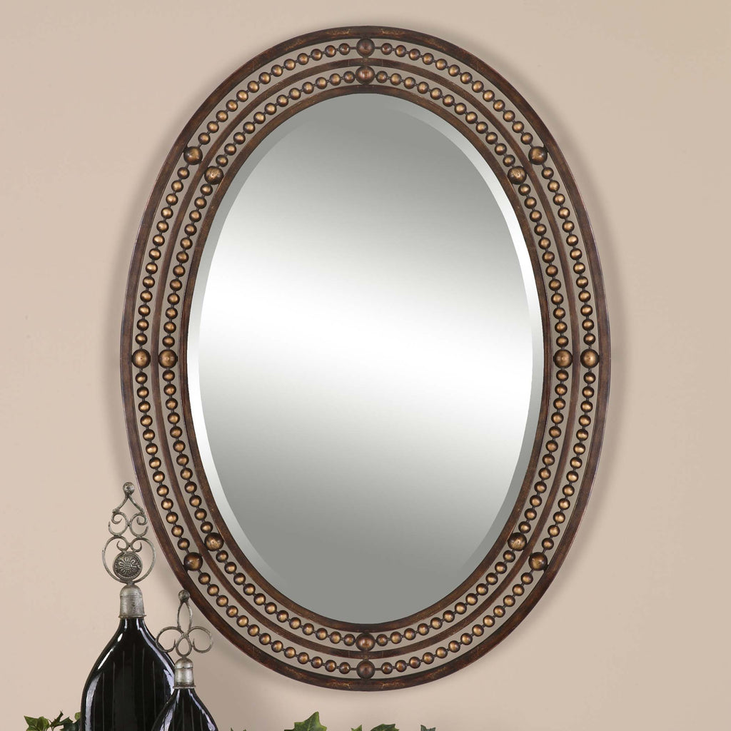 Home Decor Mirror - Distressed Oil Rubbed Bronze