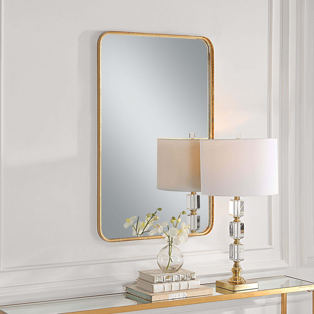 Home Decor Mirror - Gold Leaf