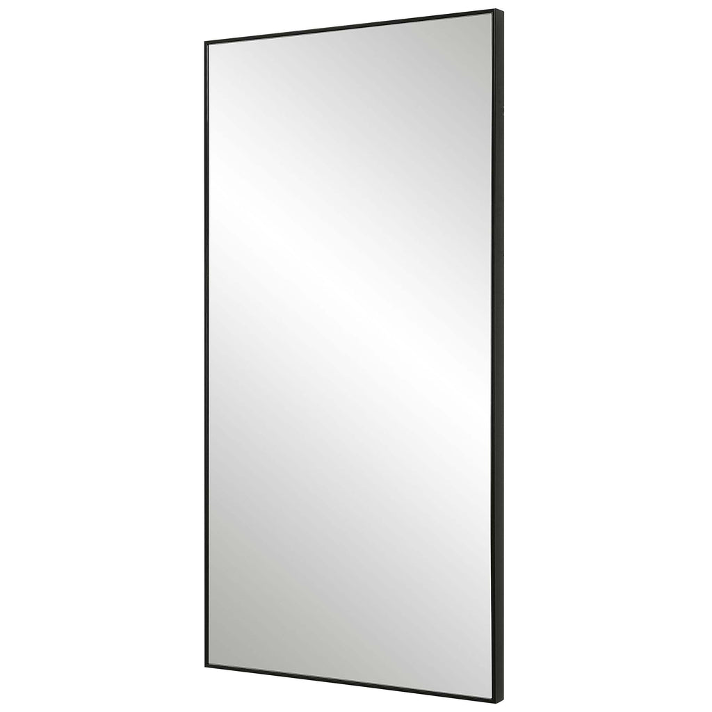 Home Decor Mirror - Black Finish With Plain Mirror