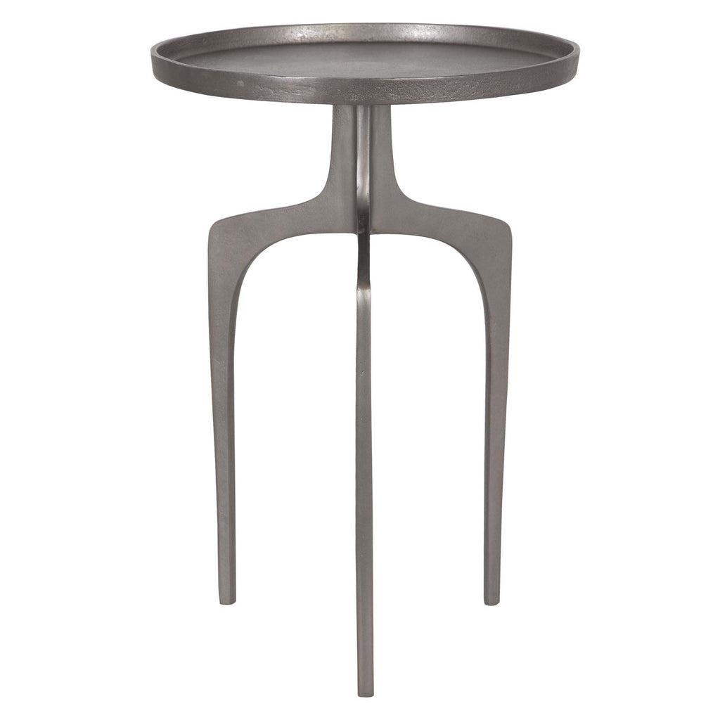 Home Decor Accent Table - Textured Nickel