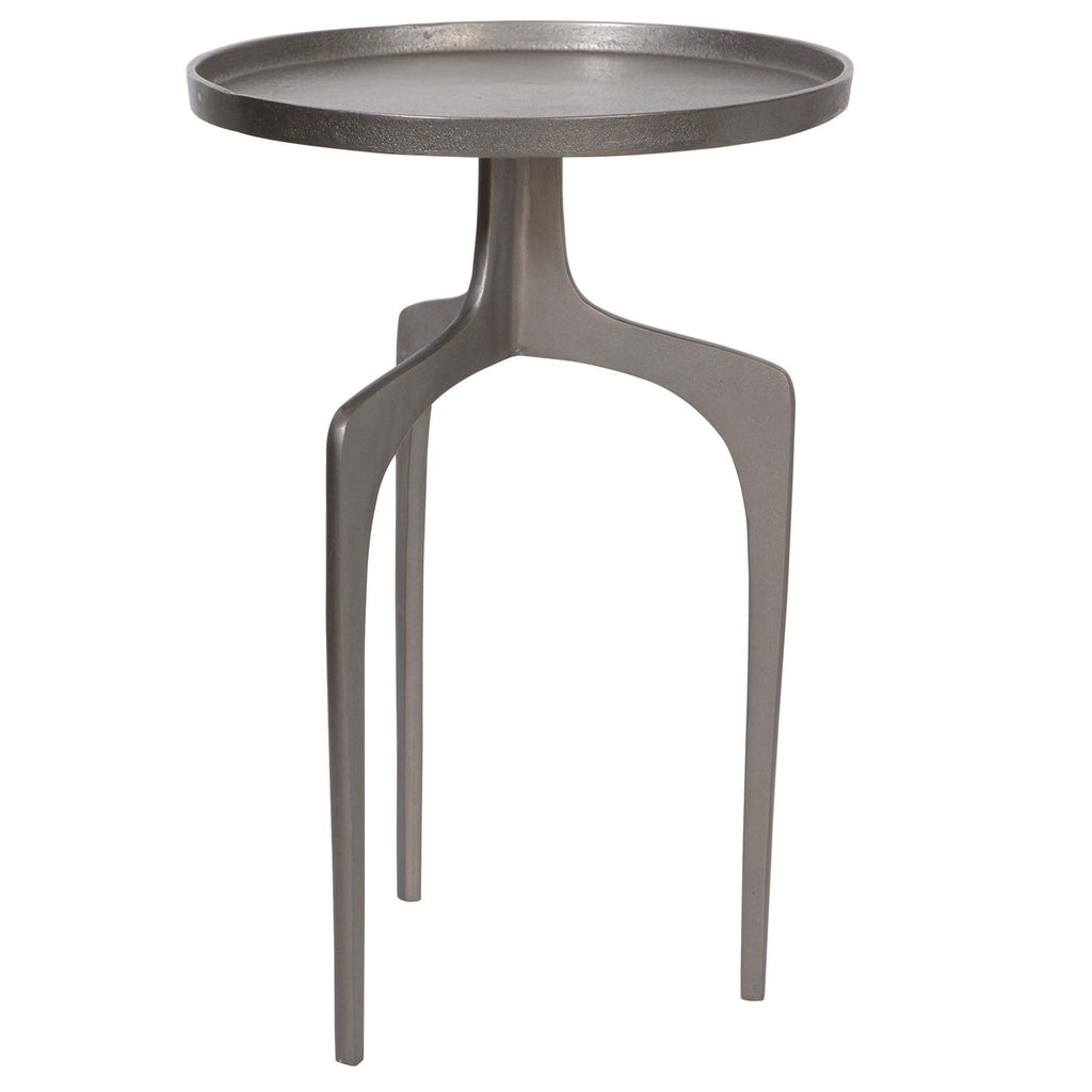 Home Decor Accent Table - Textured Nickel