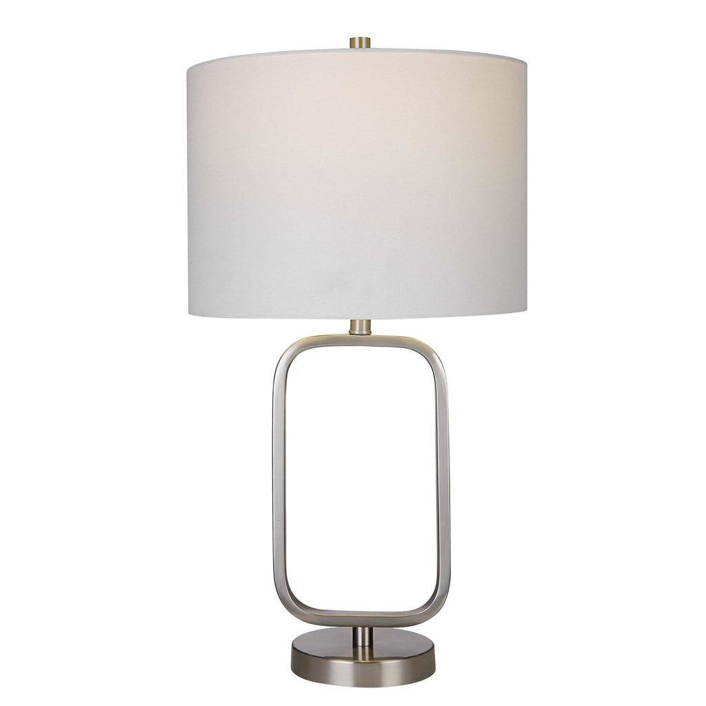 Home Decor Table Lamp Brushed Nickel Finish