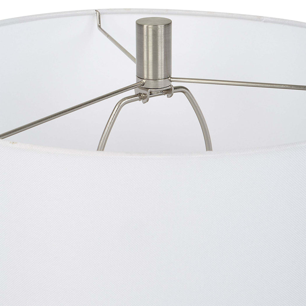 Home Decor Table Lamp Navy & White Ceramic Base
