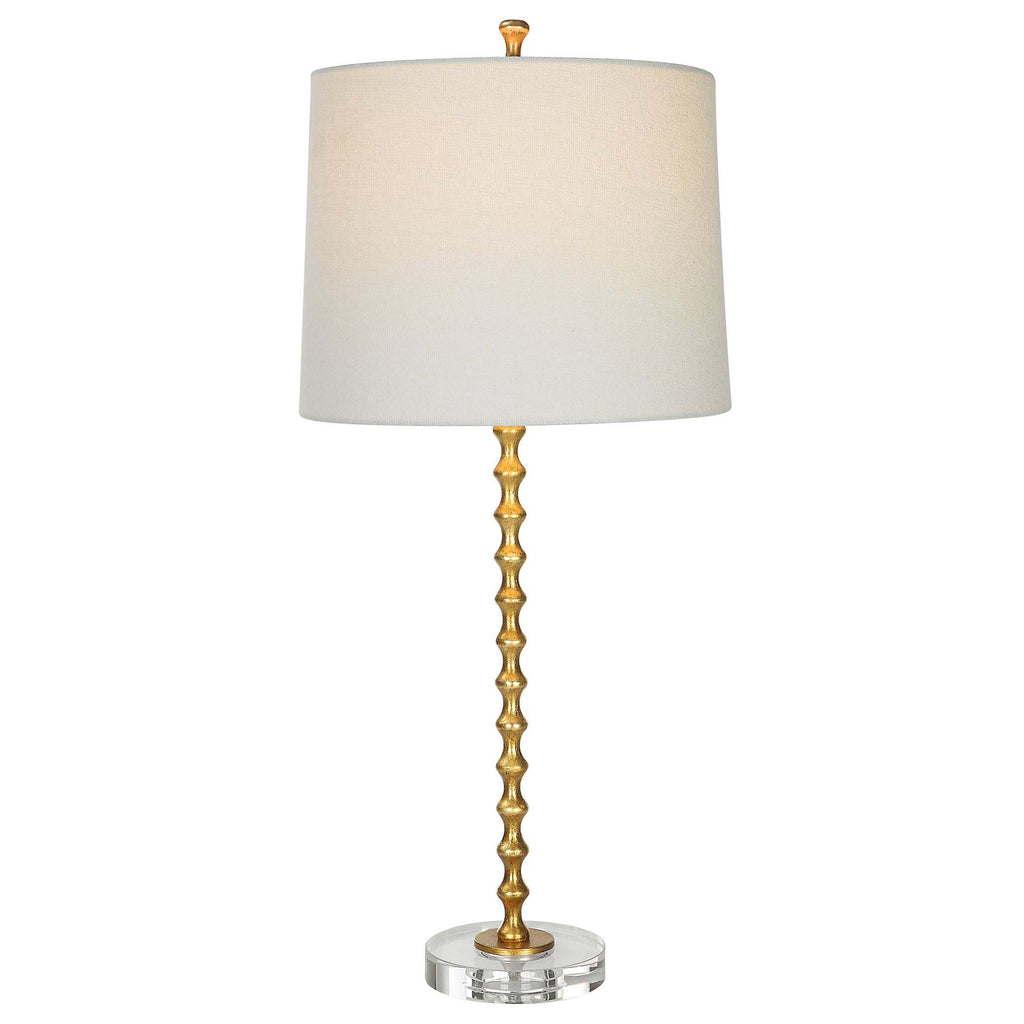 Home Decor Table Lamp Gold Leaf Finish