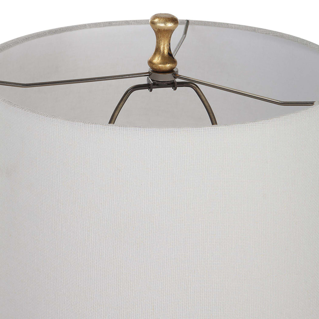Home Decor Table Lamp Gold Leaf Finish