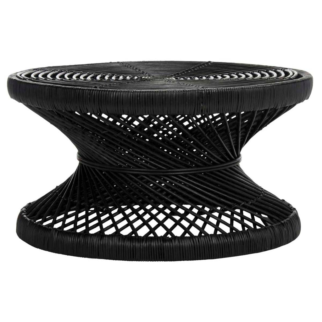 Safavieh Grimson Large Bowed Coffee Table - Black