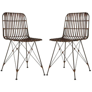 Minerva Wicker Dining Chair (Set Of 2) | Safavieh - WIK6510