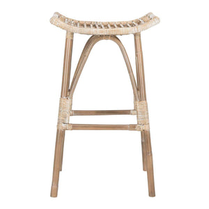 Leda Rattan Bar Stool | Safavieh - WIK6511
