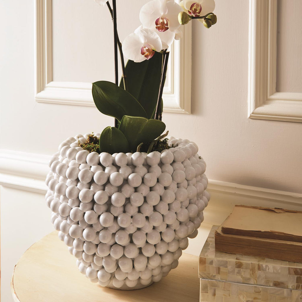 Two's Company Pompom Decorative Vase/Planter - Ceramic