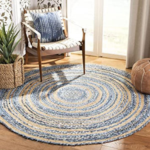 Safavieh Cape Cod Rug Collection CAP209L - Blue / Natural