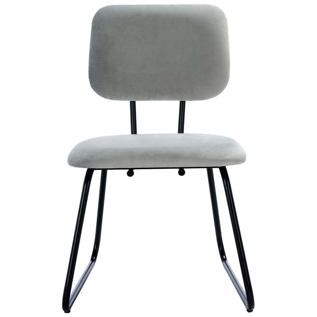 Safavieh Chavelle Side Chair - Grey / Black (Set of 2)